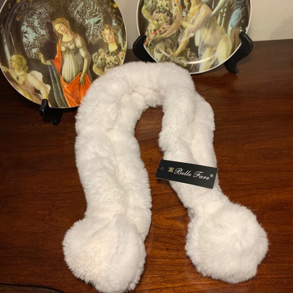 Rex Rabbit Fur Scarf - Firenz… - Picture 2 of 8